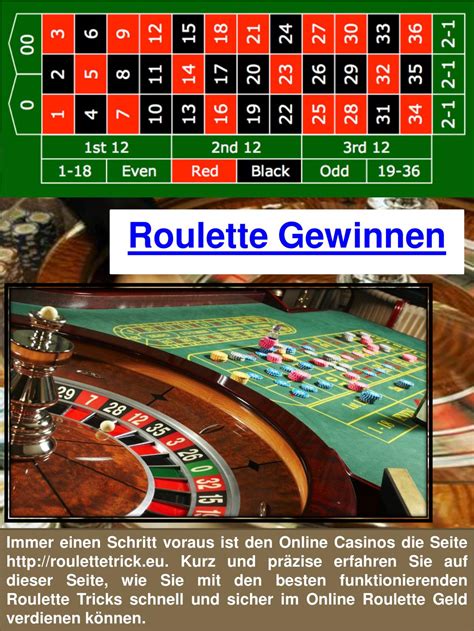 beim roulette gewinnen